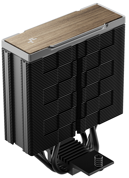 Кулер для процессора DEEPCOOL AK400 G2 LGA1851/1700/1200/115X/AM5/AM4 (12шт/кор, TDP 220W, PWM, Fan 120mm, 4 тепл. Трубки, Wood-grain top cover, черный) RET (R-AK400G2-BKNNMN-GJD)