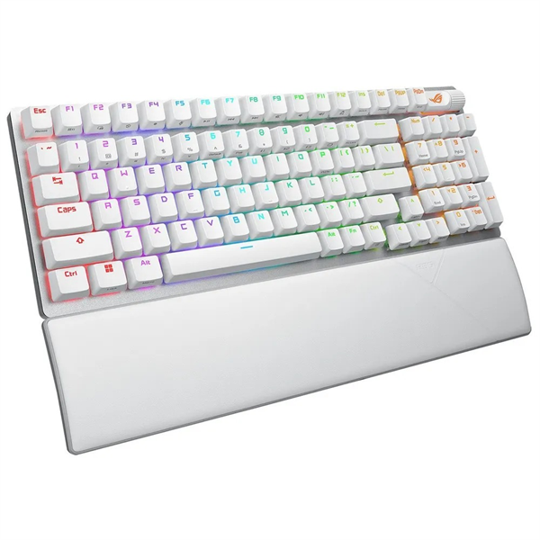 Клавиатра ASUS ROG STRIX SCOPE II 96 WIRELESS, 2.4 GHz RF, Bluetooth, 96%, PBT, White