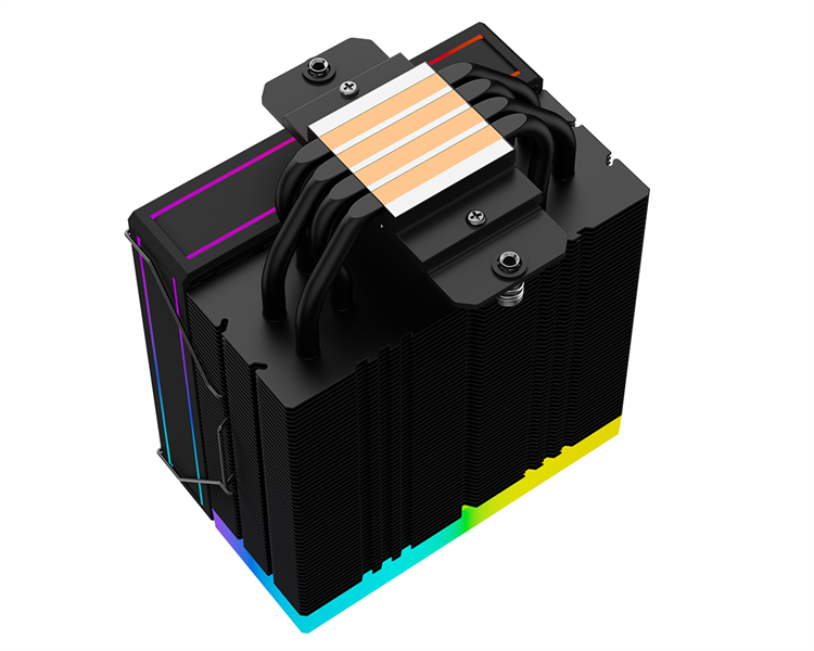 Кулер для процессора ID-COOLING FROZN A410 ARGB LGA1700/1200/115X/AM5/AM4 (10шт/кор, TDP 220W, PWM, 4 тепл.трубки прямого контакта, ARGB FAN 120mm, черный) RET