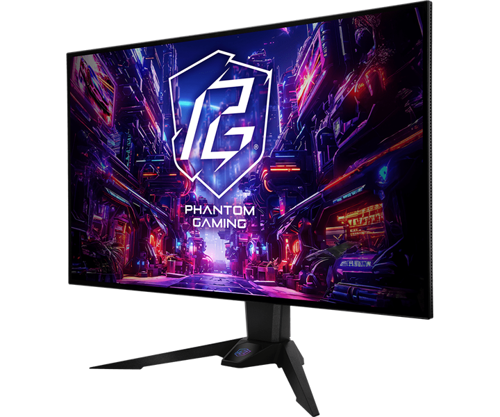 Монитор ASROCK 32" PGO32UFS OLED 3840x2160 (1920x1080 DM) 0,03 ms GTG 275 cd 165Hz HDR 400 VESA HAS Tilt HDMI*2 DP*2 HAS Swivel Pivot Type C USB*3 MM black