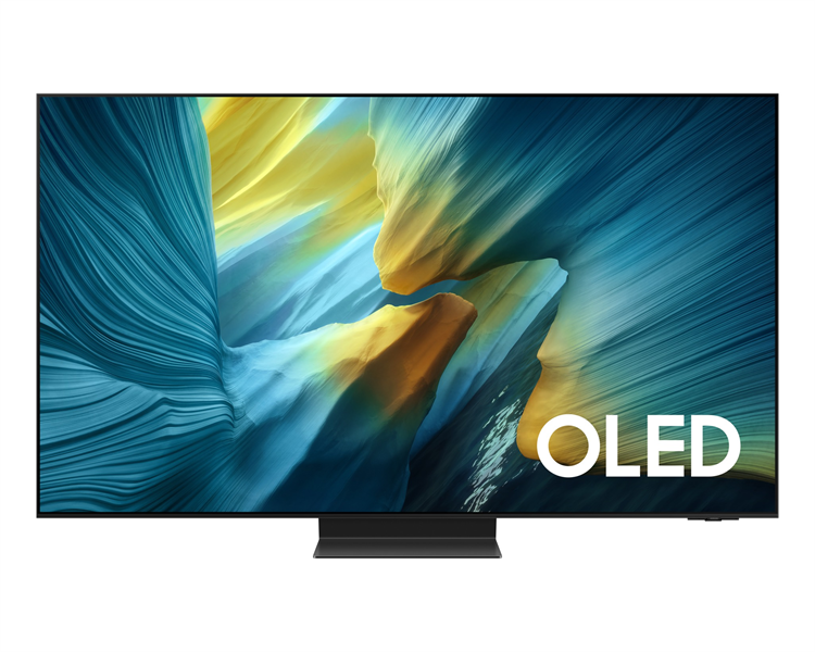 Телевизор Samsung OLED TV QE77S95FAUXRU, 77', OLED, 4K 3840x2160, 120Hz, Tizen Smart TV, 70W, Tuner (DVB-T2/C/S2, PAL,SECAM), HDMI, USB, USB-C, CI+, Wi-Fi, BT, LAN, VESA 400x400, class A, Graphite Black