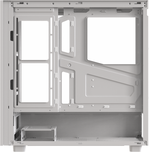 корпус Formula V Line Mana Stone White AR, ATX, TYPE-C*1, USB2.0*1, USB3.0*1, FRONT 3x120mm ARGB, REAR 1x120mm ARGB