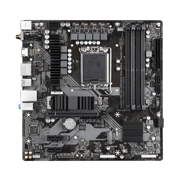 Материнская плата GIGABYTE B760M DS3H AX DDR4, LGA1700, B760, 4*DDR4, 4*SATA, 2*M.2, 3*USB 3.2, 2*USB 2.0, Type-C, 1*PCIx16, 2*PCIx1, HDMI+2*DP, mATX