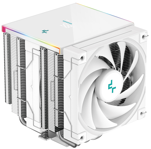 Кулер для процессора DEEPCOOL AK620 DIGITAL SE WH LGA20XX/1700/1200/115X/AM5/AM4 (9шт/кор, TDP 260W, PWM, DUAL Fan 120mm, 6 тепл. трубок, ARGB, белый) RET (R-AK620-WHADMN-GJD)