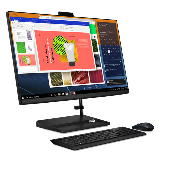 Lenovo IdeaCentre AIO 3 27ALC6 27" FHD (1920x1080) IPS 250N, Ryzen 7 7730U, 2x8GB DDR4-3200, 1TB SSD M.2, Radeon Graphics, WiFi6, BT, 5.0MP Cam, Wireless KB&Mouse, NoOS, Black, 1Y
