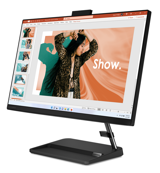 Моноблок Lenovo IdeaCentre AIO 3 24IAP7 23.8" FHD (1920x1080) IPS 250N, i5-13420H, 2x8GB DDR4-3200, 1TB SSD M.2, Intel UHD, WiFi6, BT, HD Cam, Wireless KB&Mouse, NoOS, Black, 1Y