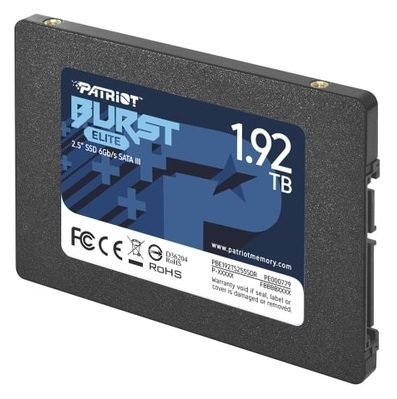 Твердотельный накопитель Patriot SSD BURST ELITE 1920Gb SATA3 2.5” R450/W320 TBW 800TB 3D NAND
