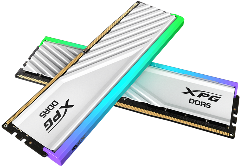 Оперативная память ADATA LANCER BLADE RGB DDR5 DIMM 32GB 6400MHz 2*16GB 32-39-39 1.4V WHITE DUAL TRAY