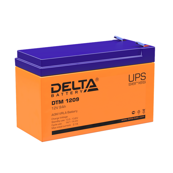АКБ Delta Аккумуляторная батарея для ИБП DTM 1209 (12V / 9Ah) (4614010050010)