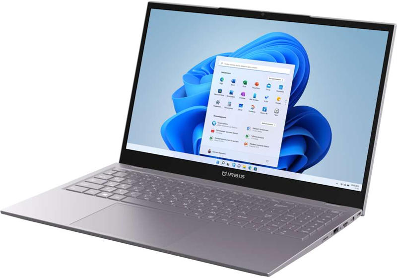 IRBIS 15N 15.6" FHD (1920x1080) IPS AG,Core i5-1155G7,16Gb DDR4-3200(2),512Gb SSD,Wi-Fi 6+BT 5,5300mAh,Metal Case,Kbd Backlit,1.77kg,Grey,3y warranty,Win11Pro