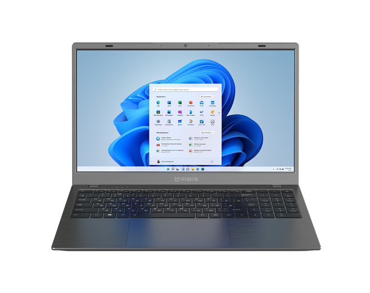 Ноутбук IRBIS GroovyBook 15 Core I5-13600H, 16GB LPDDR5 +512Gb NVME SSD,15,6"LCD 1920*1080 IPS ,Intel AX101 WIFI,Front camera: 2MP,TPM2.0,4400mha battery, TYPE C full function,Windows 11 Pro RUS,Grey