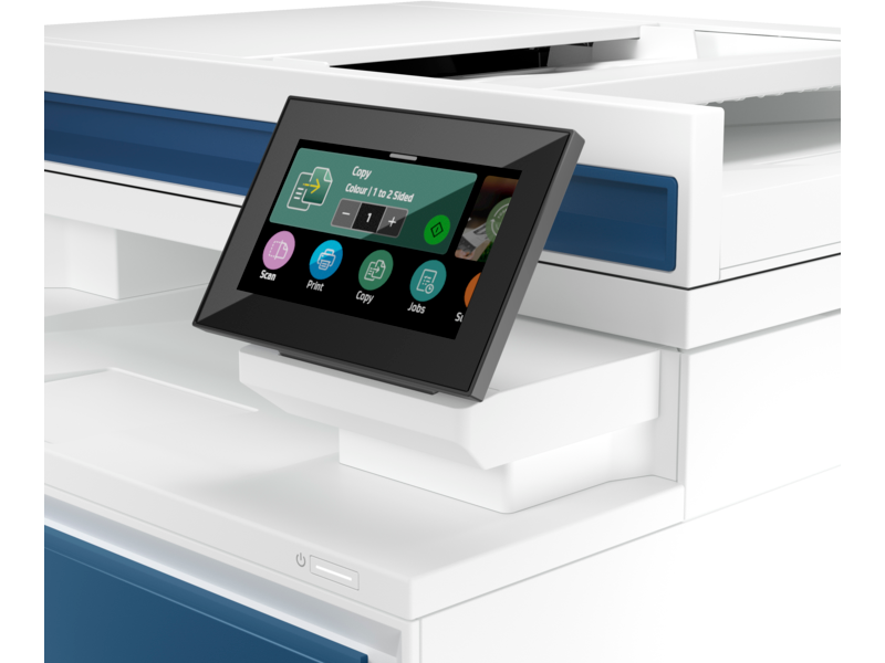 Лазерное многофункциональное устройство HP Color LaserJet Pro MFP 4303dw (p/c/s, A4,600 dpi,33(35)ppm,512Mb,2 trays 50+250,4.3'' touch display,Duplex, ADF50,USB/GigEth/WiFi/Bluetooth,4 cart.in box black 2000&cmy1000 pages, repl. W1A77A)