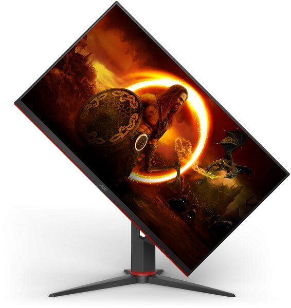Монитор 27" AOC Q27G2S 2560x1440, WLED, 16:9, IPS, 350 cd, 1000:1, 80M:1, 4(1) ms, 178/178, 2xHDMI, DP, 165Hz, Tilt, Pivot, HAS, Swivel, Внутр, VESA, Black, 3y