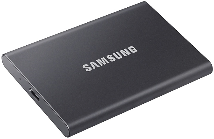 Тведотельный накопитель SSD Samsung T7 External 2Tb (2048GB) GREY USB 3.2 (MU-PC2T0T/WW) 1year
