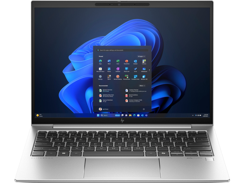 HP EliteBook 830 G11 Intel Core Ultra7-155U,13.3" WUXGA (1920x1200) IPS 400cd AG,16Gb LPDDR5X-7500MHz(DC),512Gb SSD NVMe,56Wh,FPS,ENG/RU Backlit Kbd,1.29kg,Silver,2y,Win11Pro