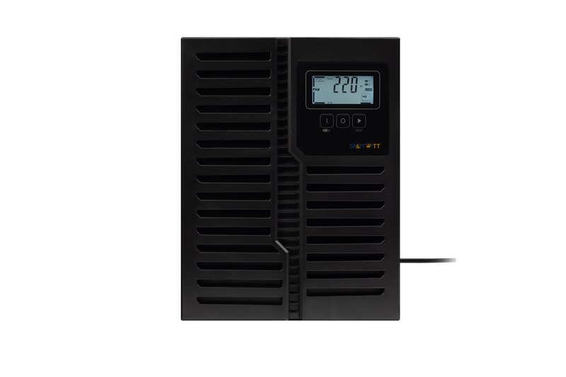 Источник бесперебойного питания SMARTWATT Онлайн, 2000/1800 ВА/Вт, напольный, LCD дисплей, Shuko CEE7/4 - 2 шт. (потертости на подставке)