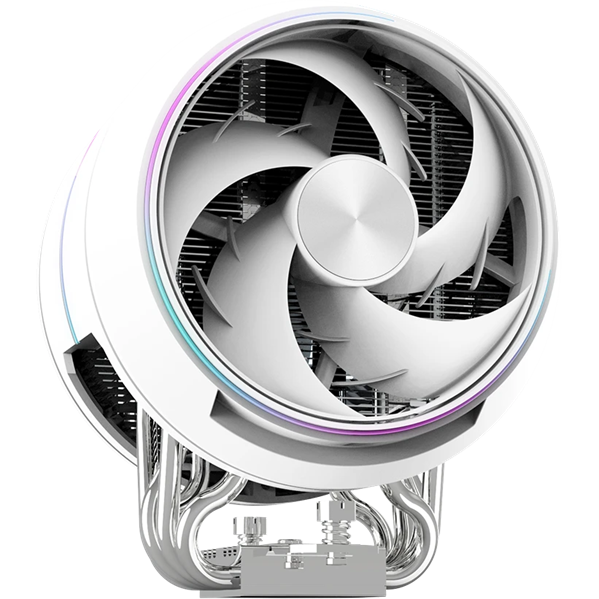 Кулер для процессора ZALMAN ZET5 WHITE, 5 HEAT PIPES, 4-PIN PWM, 600-2000 RPM, 30.4 DBA MAX, HYDRO BEARING, FULL SOCKET SUPPORT