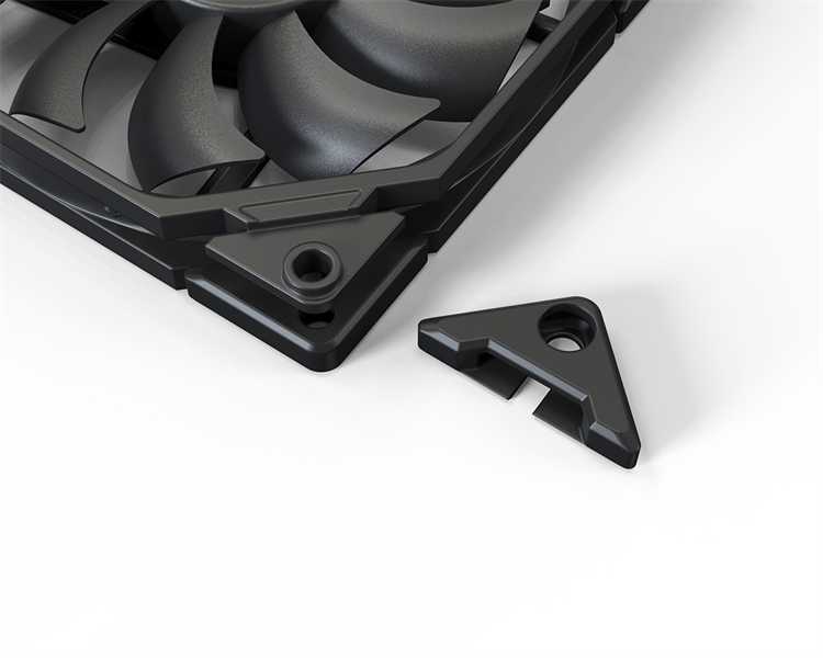 Вентилятор для корпуса ID-COOLING TF-9215-K 92x92x15мм (80шт./кор, PWM, 4pin, черный, резиновые углы, 800-2800об/мин) BOX