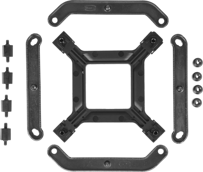 Кулер для процессора PCCooler RT500 BK, 120mm FAN, 5 HEAT PIPES, 4-PIN PWM, 500-2200 RPM, 34.9 DBA, HYDRO BEARING, LGA 1851/1700/1200/115X, AMD AM5/AM4