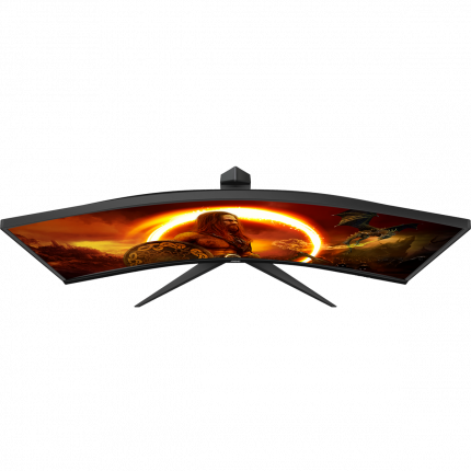 34" AOC CU34G2X Curved 3440x1440@144Hz VA LED 21:9 1ms 2*HDMI 2*DP 4*USB3.0 80M:1 178/178 300cd HAS Tilt Swivel Black-Red