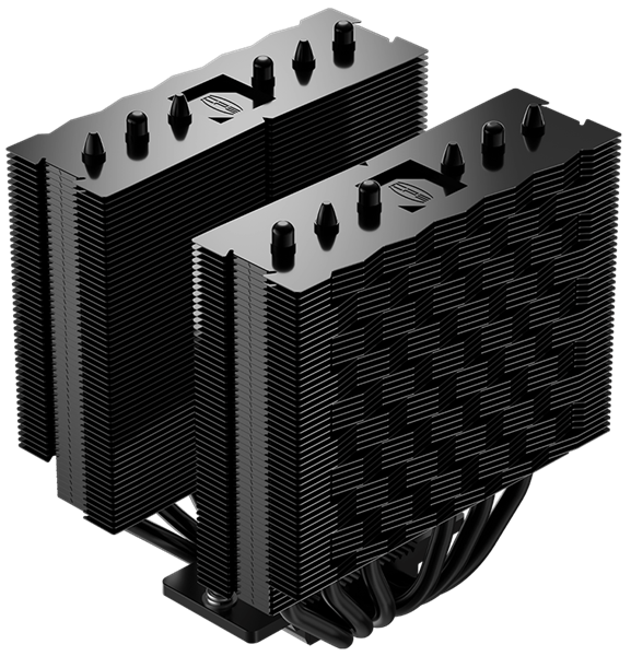 Кулер для процессора PCCooler RT620 ARGB BK, 2x120mm ARGB FAN, 6 HEAT PIPES, 4-PIN PWM, 500-2200 RPM, 34.9 DBA, HYDRO BEARING, LGA 1851/1700/1200/115X, AMD AM5/AM4