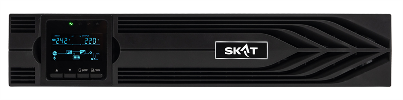 ИБП (8771) SKAT-UPS 2000-RACK-ON-E P3 - ИБП 2000 Вт, On-Line, синус, внешн. АКБ 48В, 8хC13
