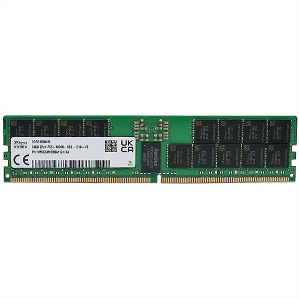 Оперативная память Hynix DDR5 64GB RDIMM 4800Mbps ECC Registered x4, 1 year, OEM