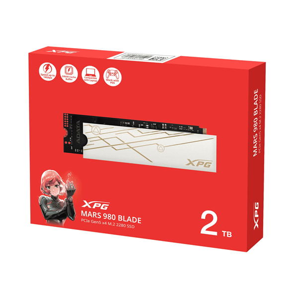 Твердотельный накопитель ADATA MARS 980 BLADE M.2 NVMe PCIe 5.0 x4 2TB 14000/13000 COLOR BOX SEPARATED