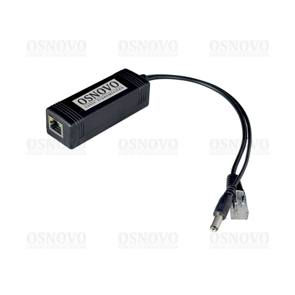 PoE-сплиттер OSNOVO PoE Splitter/2 PoE-сплиттер Fast Ethernet. Соответствует стандартам PoE IEEE 802.3af. Предназначен для питания оконечных сетевых устройств, не поддерживающих PoE. Порты: вх. - RJ45(10/100 Base-