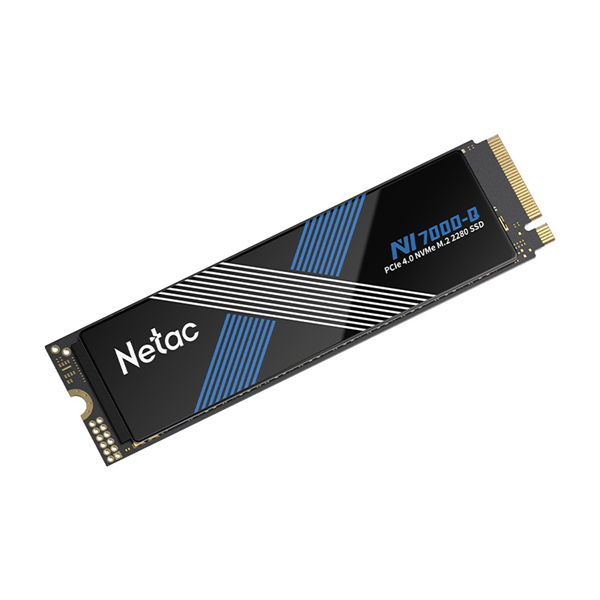 SSD накопитель Netac SSD NV7000-Q 4TB PCIe 4 x4 M.2 2280 NVMe 3D NAND, R/W up to 7100/6200MB/s, TBW2560TB with heat spreader, 5y wty