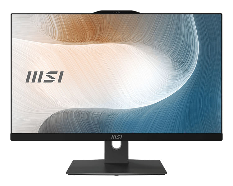 Моноблок MSI Modern AM242P 1M AiO 23,8" FHD(1920x1080)IPS AG Non-touch, Intel Core 5 120U (1.4GHz), 8GB DDR5,512GB SSD M.2,Intel UHD,WiFi,BT,camera,WirelessKB&mouse Eng/Rus,NoOS,1y war-ty,Black