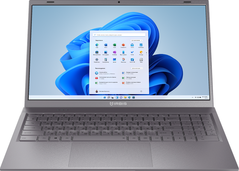 Ноутбук IRBIS Blizzard 15NBC1003 15.6" Core I5-1035G4, 15.6"LCD 1920*1080 IPS , 8+256GB SSD, AC wifi, camera: 2MP, 5000mha battery, metal ca (после ремонта, потертости, царапины, сильные повреждения коробки)