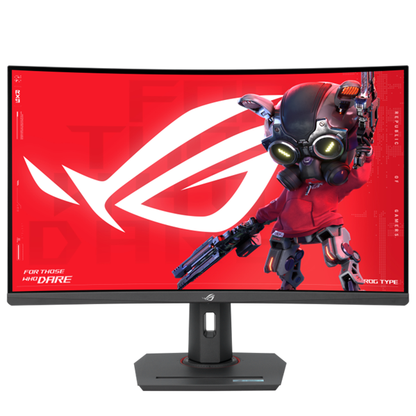 Монитор ASUS 31.5"XG32WCMS VA Curved 2560x1440 1ms GTG 280Hz 350cd DP HDMI USB Type-C HAS Black (существенное повреждение коробки)