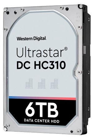 Western Digital Ultrastar DC HС310 HDD 3.5" SATA 6Tb, 7200rpm, 256MB buffer, 512e (HUS726T6TALE6L4 HGST), 1 year