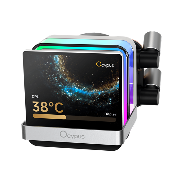 Система водяного охлаждения Ocypus Sigma L36 PRO WH, 360mm, LCD Pump, 3x120mm FDB fans, LGA115X/1200/1700/18XX, AM4/AM5