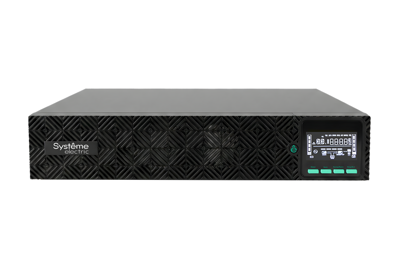 Источник бесперебойного питания Systeme Electric Smart-Save Online SRV, 3000VA/3000W, On-Line, Rack 2U(Tower convertible), LCD, 2U+2U, внеш АКБ