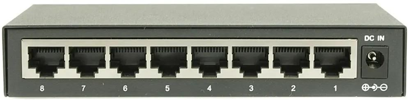 Коммутатор Fast Ethernet OSNOVO SW-10800 Неуправляемый коммутатор Fast Ethernet на 8 RJ45 портов. Порты: 8 x FE (10/100Base-TX). Изоляция портов (VLAN). Auto MDI/MDIX Встроенная грозозащита 3кВ. В комплекте БП DC12V(1A). Разм