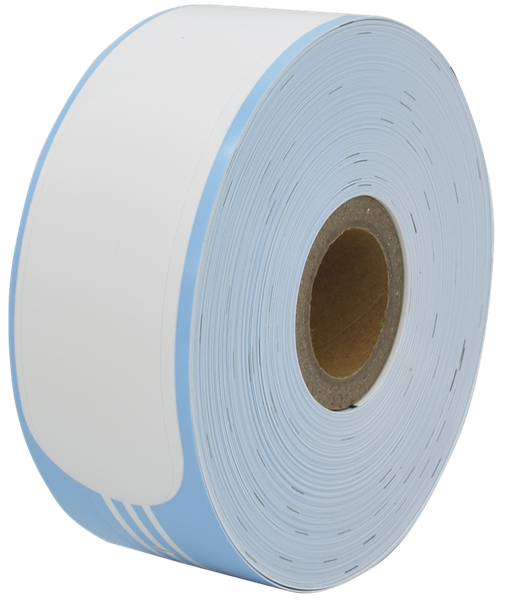 Браслеты в рулоне Ninestar (G&G) wristband, 35 mm/260 mm, core 24 mm, 100 per roll, clips included - BLUE