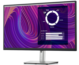 Dell 27" P2723D S/BK ( IPS; 16:9; 350cd/m2; 1000:1; 8ms; 2560x1440x60Hz; DP; HDMI; 4xUSB; Tilt; HAS; Pivot)