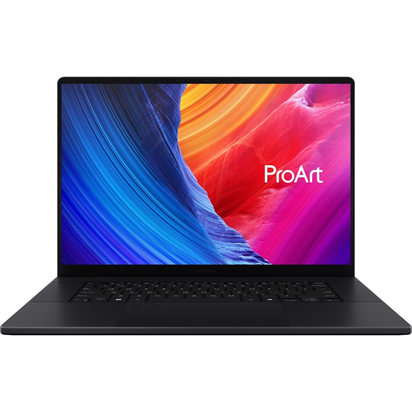 Ноутбук ProArt P16 H7606WM-ME047X AMD Ryzen AI 9 HX 370 2.0GHz LPDDR5X 32GB 2TB PCIE G4 SSD Nvidia RTX 5060 ( 8GB GDDR7 ) 16.0" 4K (3840 x 2400) OLED 16:10 60Hz WIN11 PRO 1.80 kg Nano Black