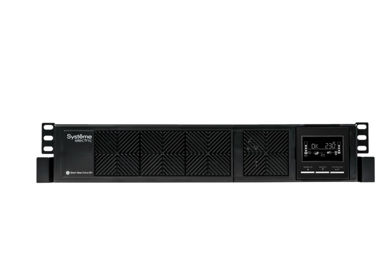 Источник бесперебойного питания Systeme Electric Smart-Save Online SRV, 1000VA/900W, On-Line, Rack 2U(Tower convertible), LCD, Out: 6xC13, SNMP Intelligent Slot, USB, RS-232