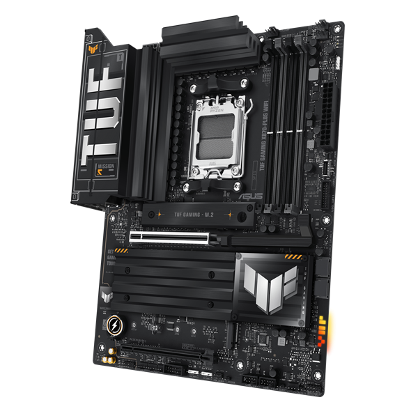 Материнская плата ASUS TUF GAMING X870-PLUS WIFI, AM5, X870, 4*DDR5, 2*SATA, 4*M.2, 1*USB 2.0, 7*USB 3.2, 2*USB4, 2*Type-C, 3*PCIx16, HDMI, ATX; 90MB1IU0-M0EAY0