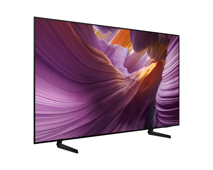 Телевизор Samsung OLED TV QE55S85FAEXRU, 55', OLED, 4K 3840x2160, 120Hz, Tizen Smart TV, 20W, Tuner (DVB-T2/C/S2, PAL,SECAM), HDMI, USB, CI+, Wi-Fi, BT, LAN, VESA 300x200, class A+, Graphite Black