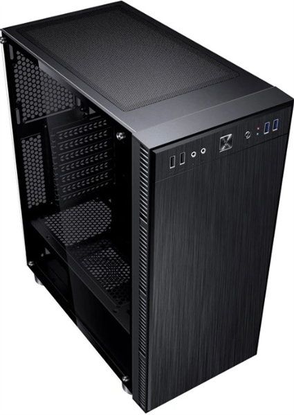 корпус Accord 3407 black w/o PSU ATX 8x120mm 2xUSB2.0 1xUSB3.0 audio bott PSU