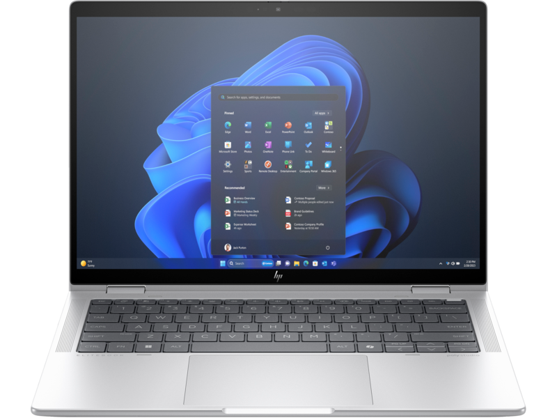 Ноутбук HP EliteBook x360 1040 G11 Core Ultra7-155H,14" WUXGA (1920x1200) TouchScreen 400cd IR LP LBL ALS ACS ToF AG,16Gb LPDDR5x-7500(DC),512Gb SSD NVMe,68Wh,Al Case,ENG (незначительное повреждение коробки)