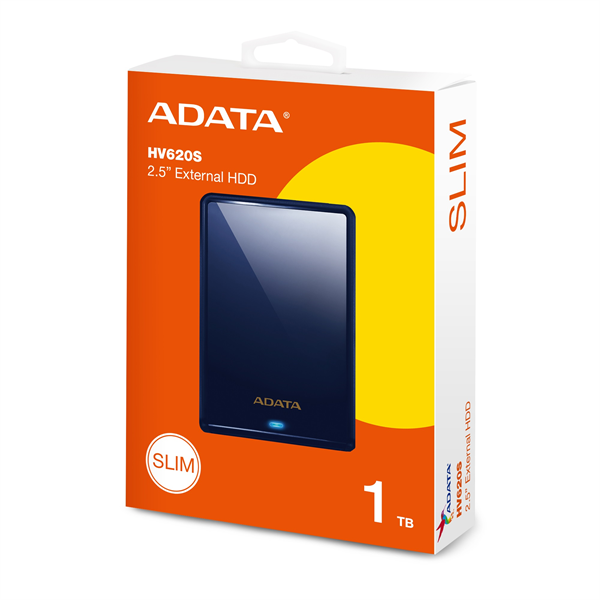 Внешний накопитель External HDD ADATA 1TB USB 3.2 Gen 1 (USB 5Gbps) COLOR BOX blue