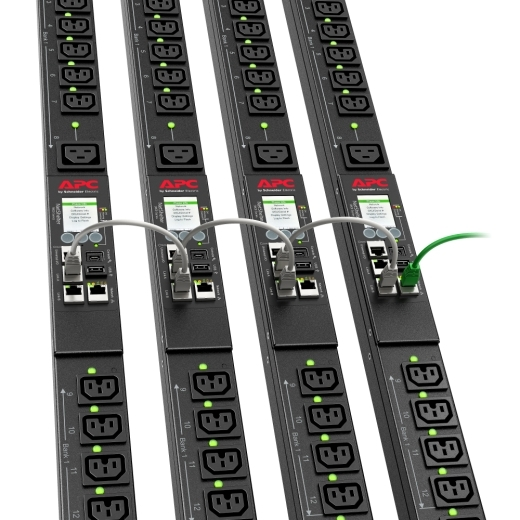 Блок распределения питания APC Rack PDU 9000 Switched, ZeroU, 16A, 230V, (21) C13 & (3) C19, IEC309 Cord