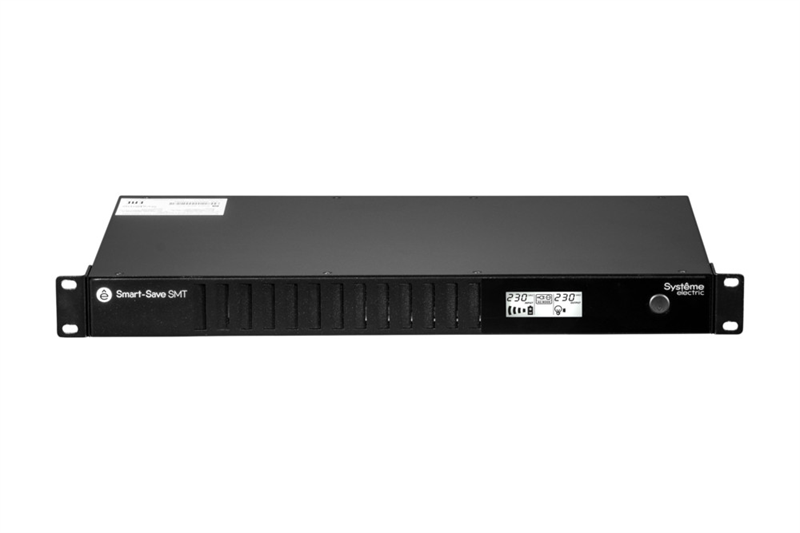 Источник бесперебойного питания Systeme Electric Smart-Save SMT, 750VA/450W, RM 1U, Line-Interactive, LCD, Out: 230V 4xC13, SNMP Intelligent Slot, USB, RS-232