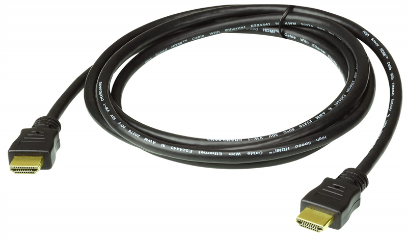 Кабель Aten ProAV-black: 2 м HDMI 2.0b/Ethernet Высокоскоростной кабель