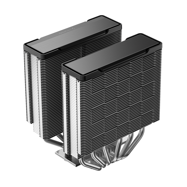 Кулер для процессора DEEPCOOL AG620 G2 LGA1954/1851/1700/AM5/AM4 (9шт/кор, TDP 270W, PWM, DUAL Black Fan 120mm, 6 тепл. трубок, черный) RET (R-AG620-BKNPMG2-G)